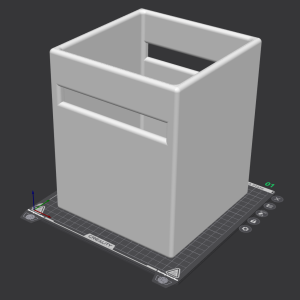 Mini caixote Lixo para secretária / Mini desk bin (STL 3D Model)